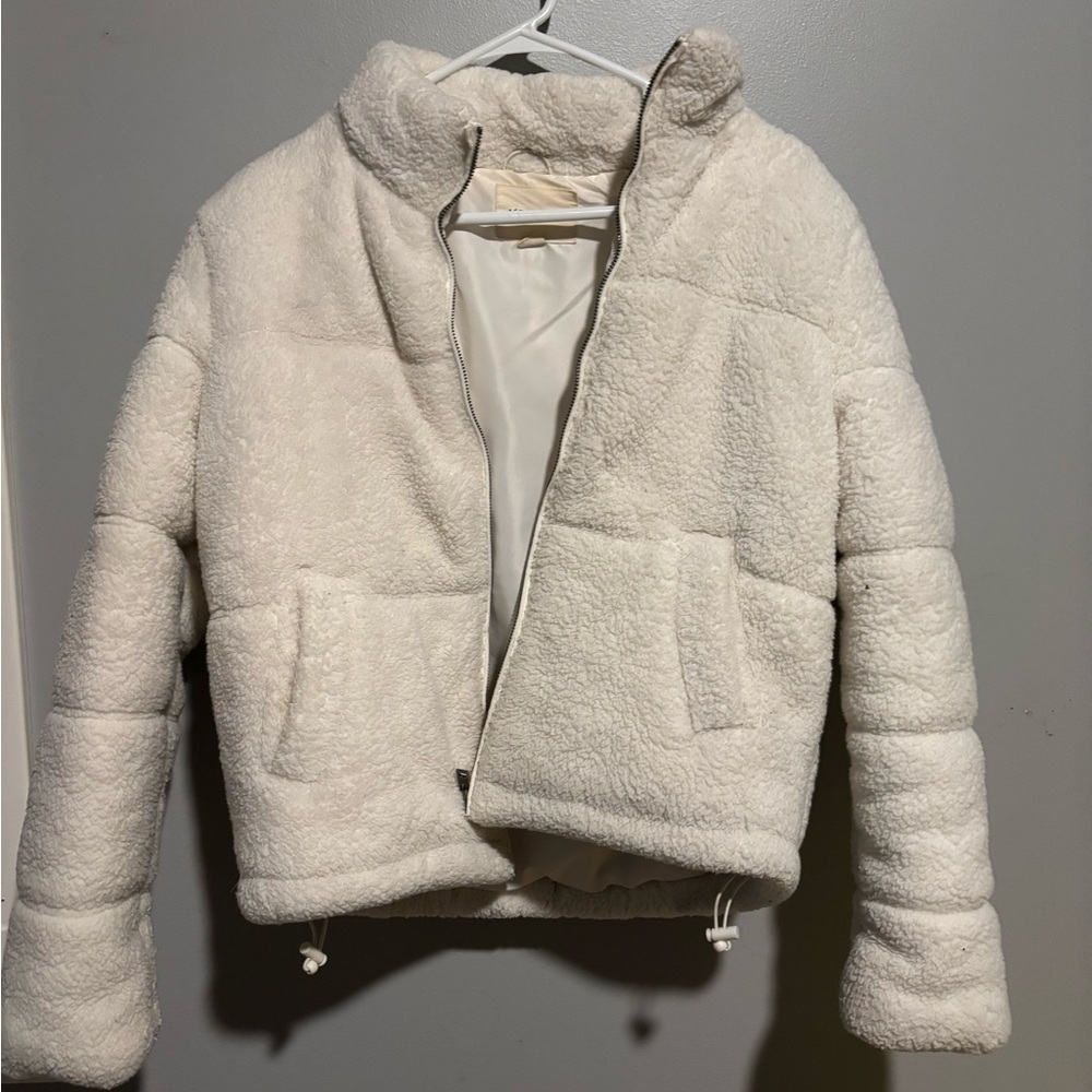 Cozy White Sherpa Jacket